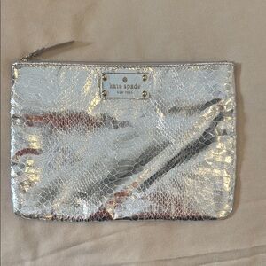 Kate Spade Silver Clutch Bag